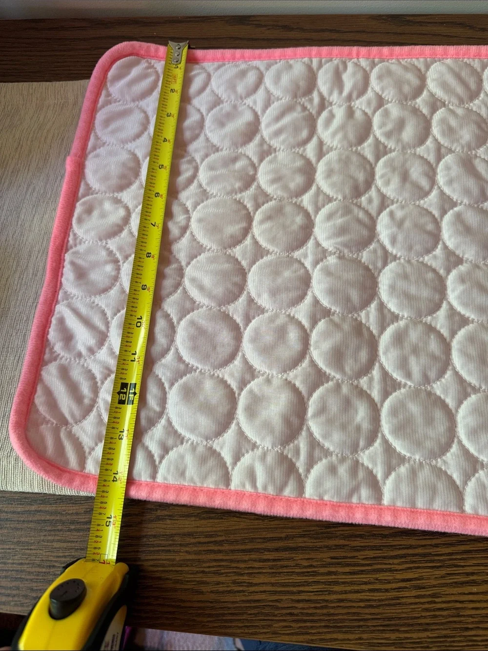 Quilted Pink & White Cooling Pad
